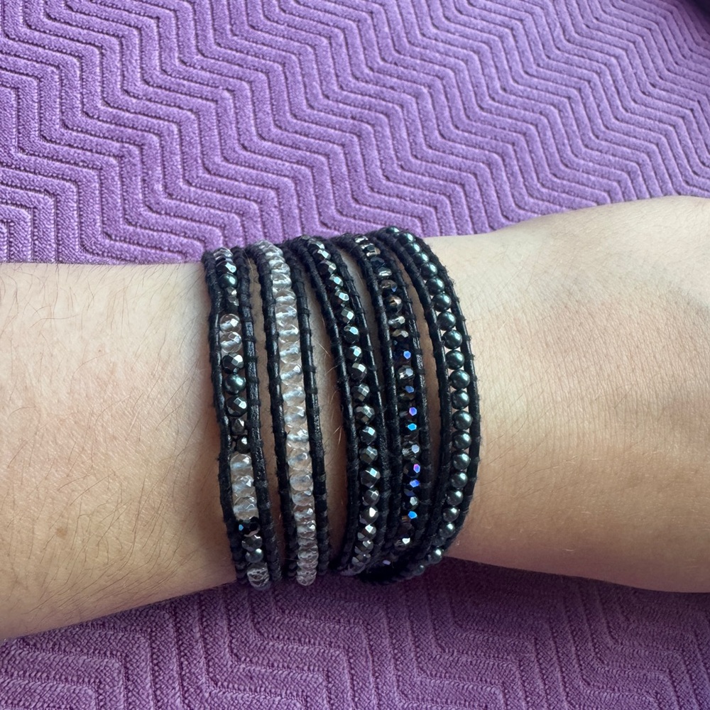 Chan Luu crystal wrap bracelet